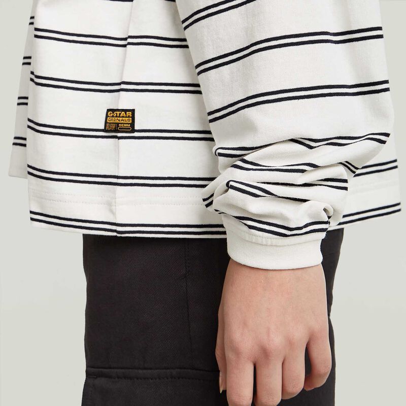 G-Star A Line Stripe Oversized Long Sleeve Tee image number 2